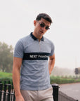 Teal Colorblock Polo