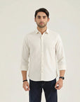 Off-White Self Texture Casual Shirt