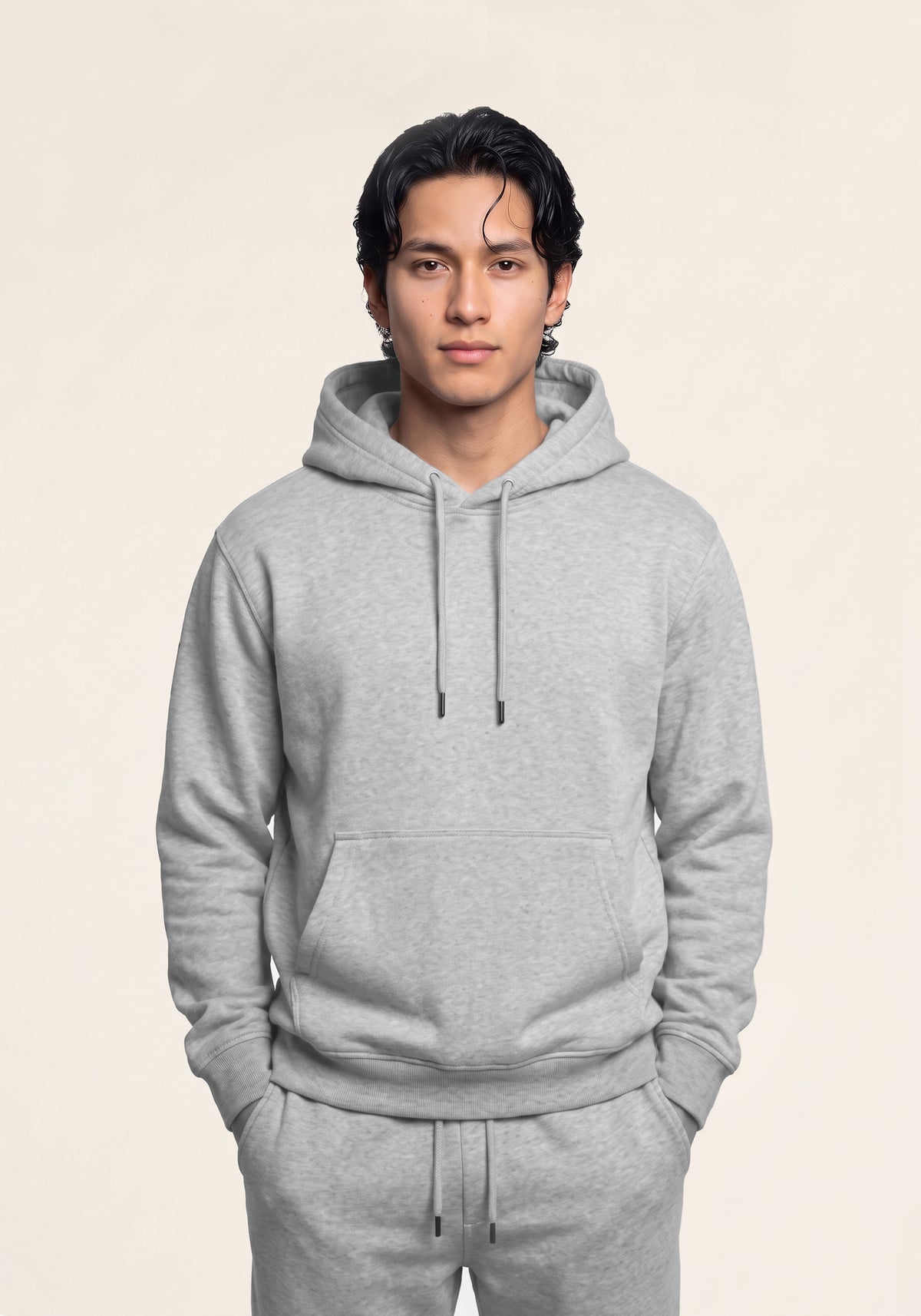 Men’s Heather Grey Pullover Hoodie