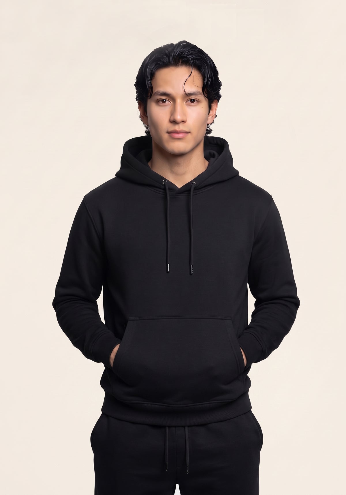 Essential Men’s Black Hoodie