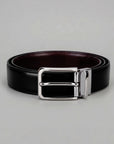 Men's Reversible Black & Burgundy Belt