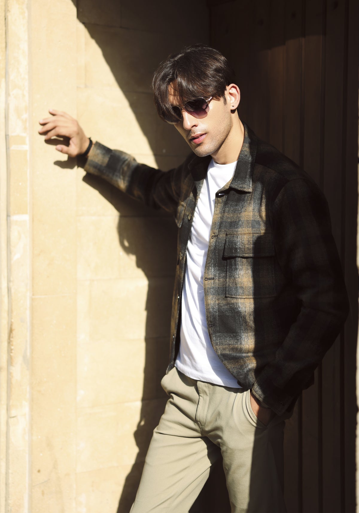 Brown Checkered Jacket