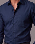 Dark Blue Dress Shirt