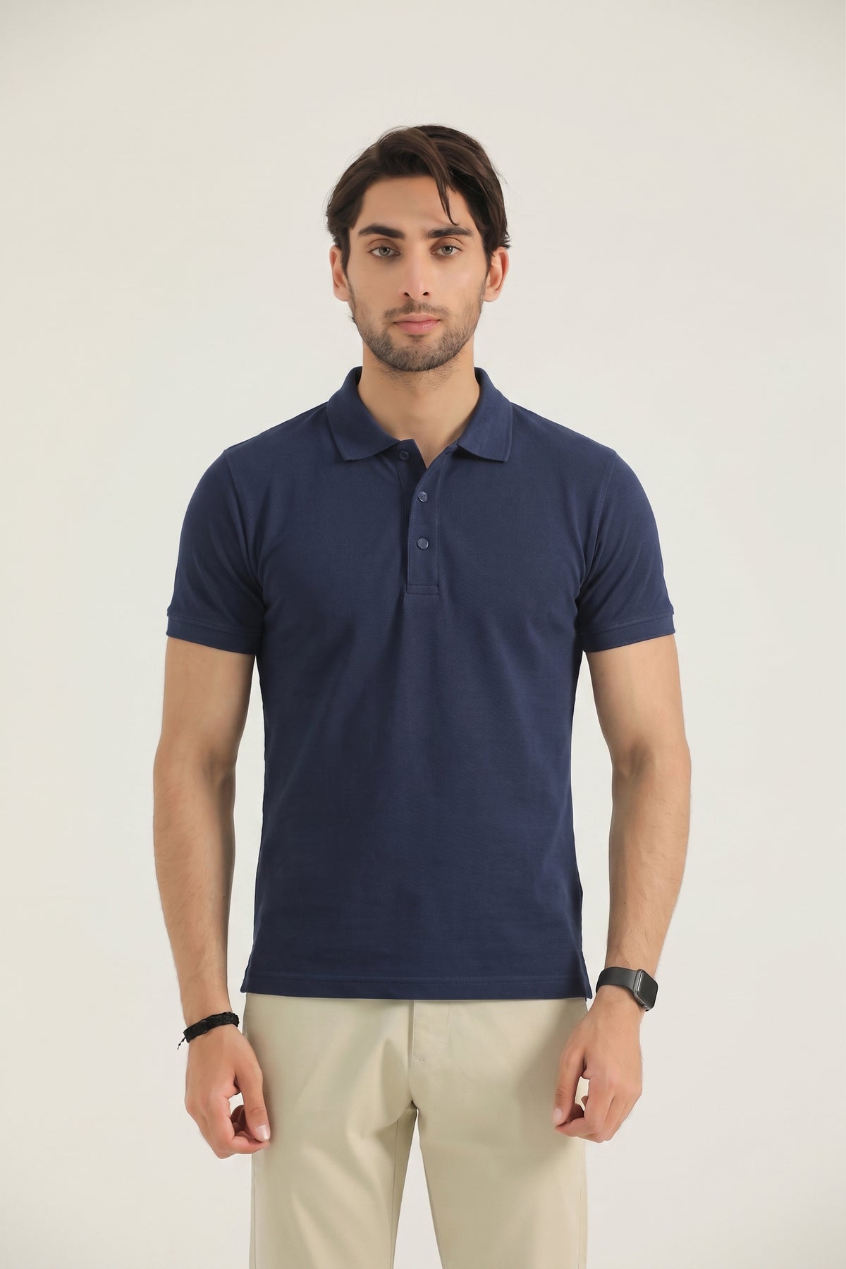 Essential Solid Navy Polo