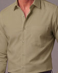 Light Brown Smart Fit Dress Shirt