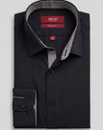 FOCUS Essential Black Dress Shirt