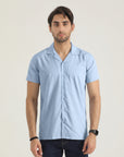 Sky Blue Cubic Shirt