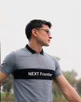 Teal Colorblock Polo