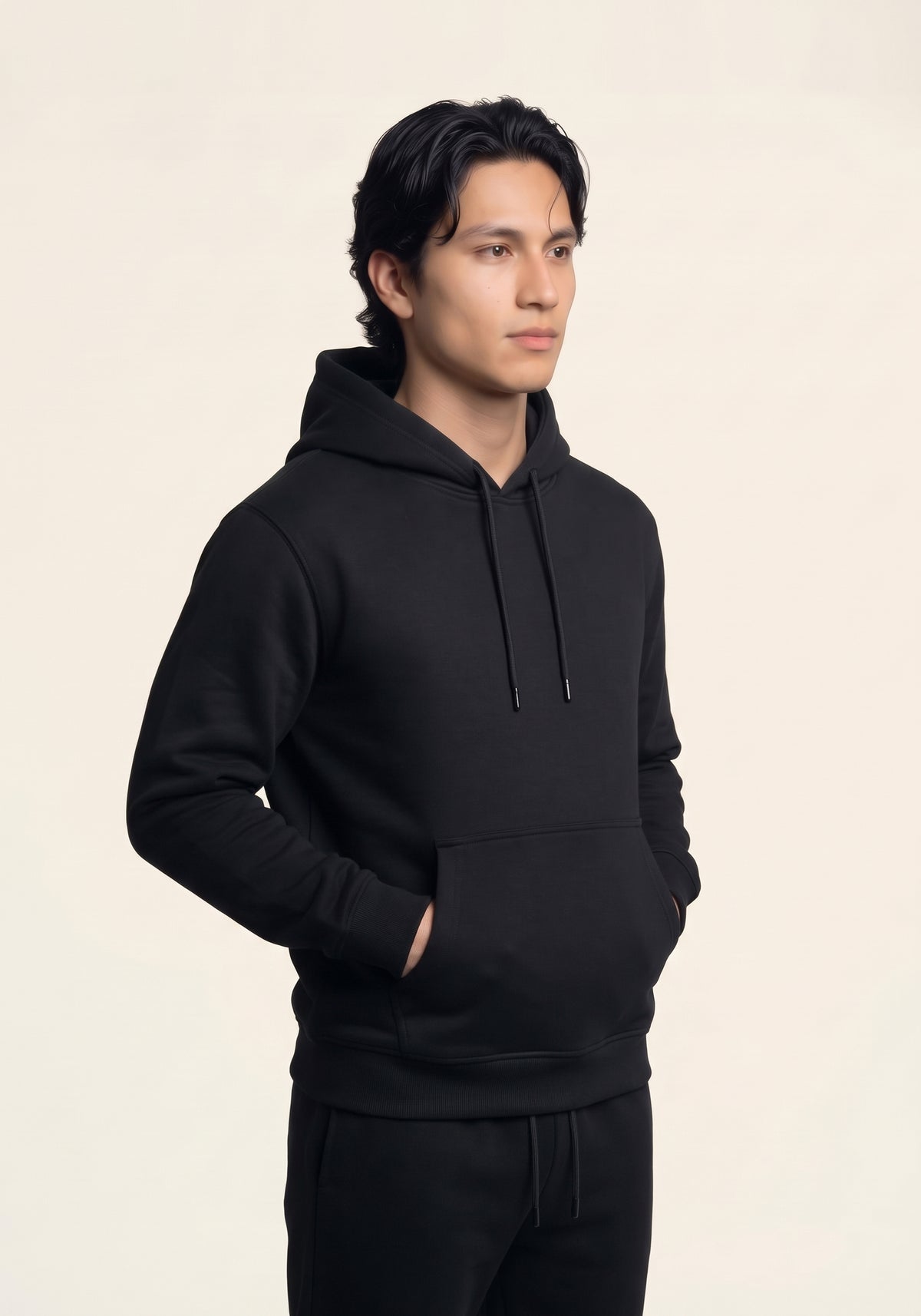 Essential Men’s Black Hoodie