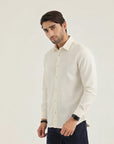 Off-White Self Texture Casual Shirt