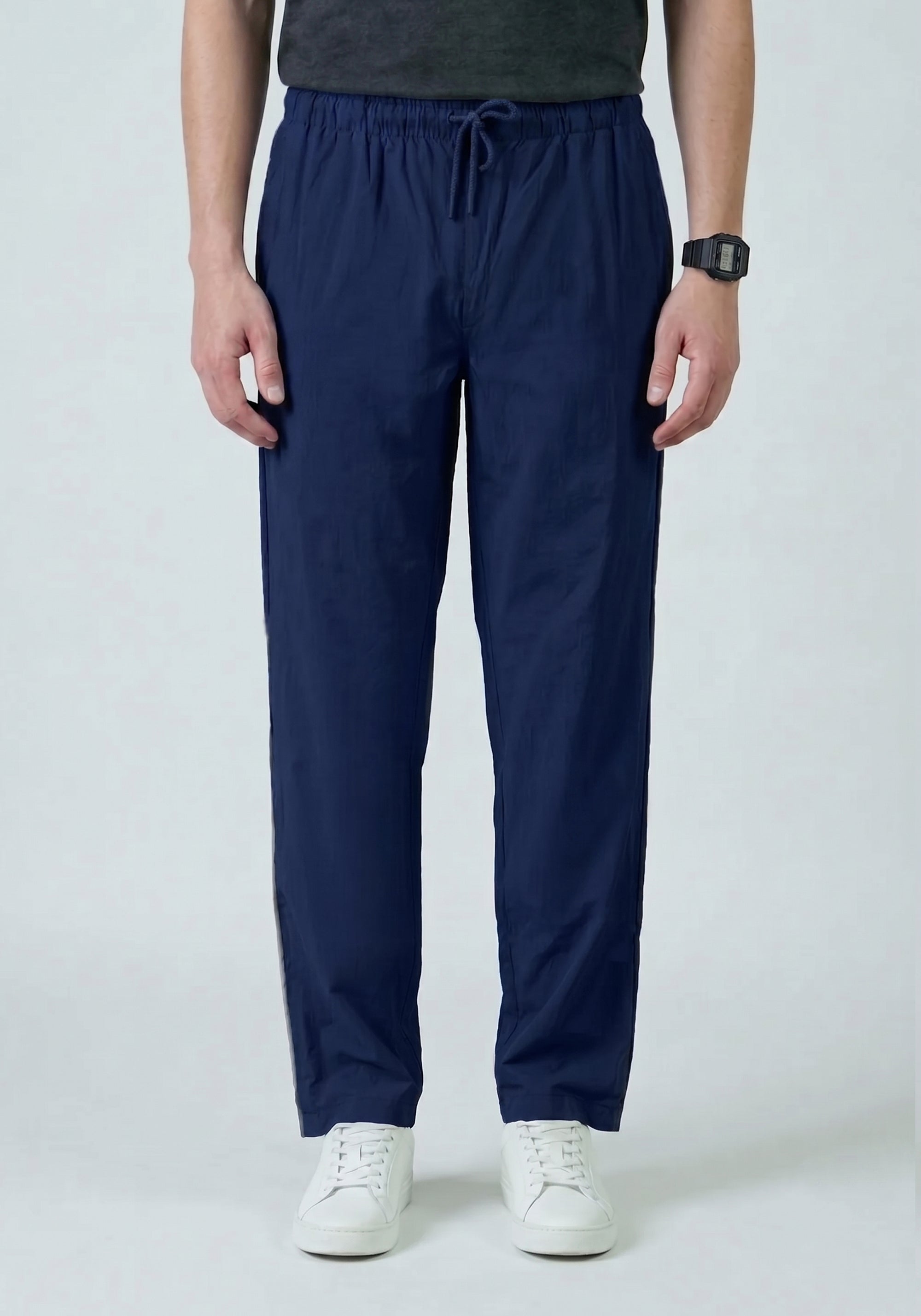 Navy Cotton Trouser
