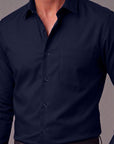 Dark Blue Dress Shirt