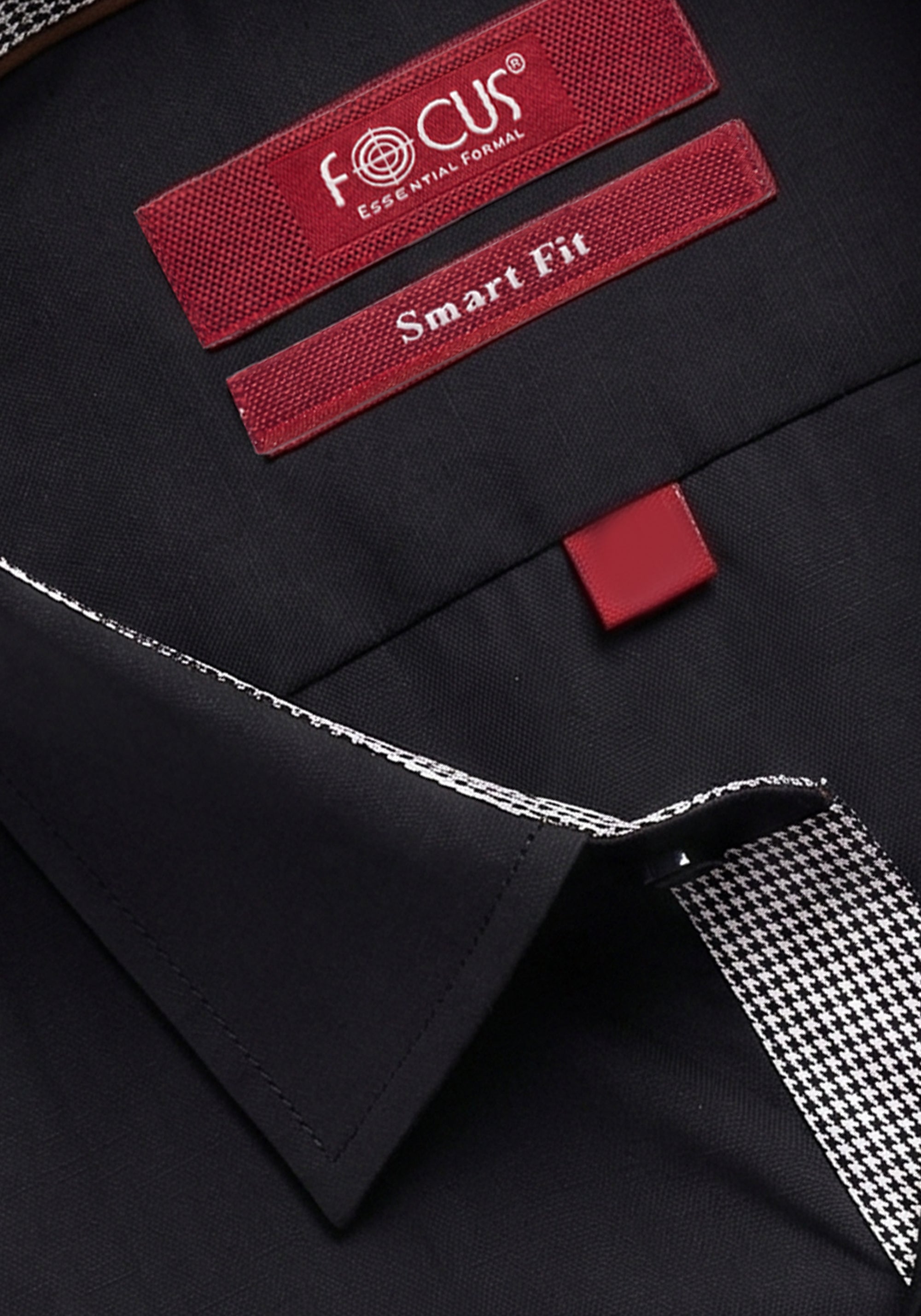 FOCUS Essential Black Dress Shirt