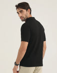 Black Zip Polo
