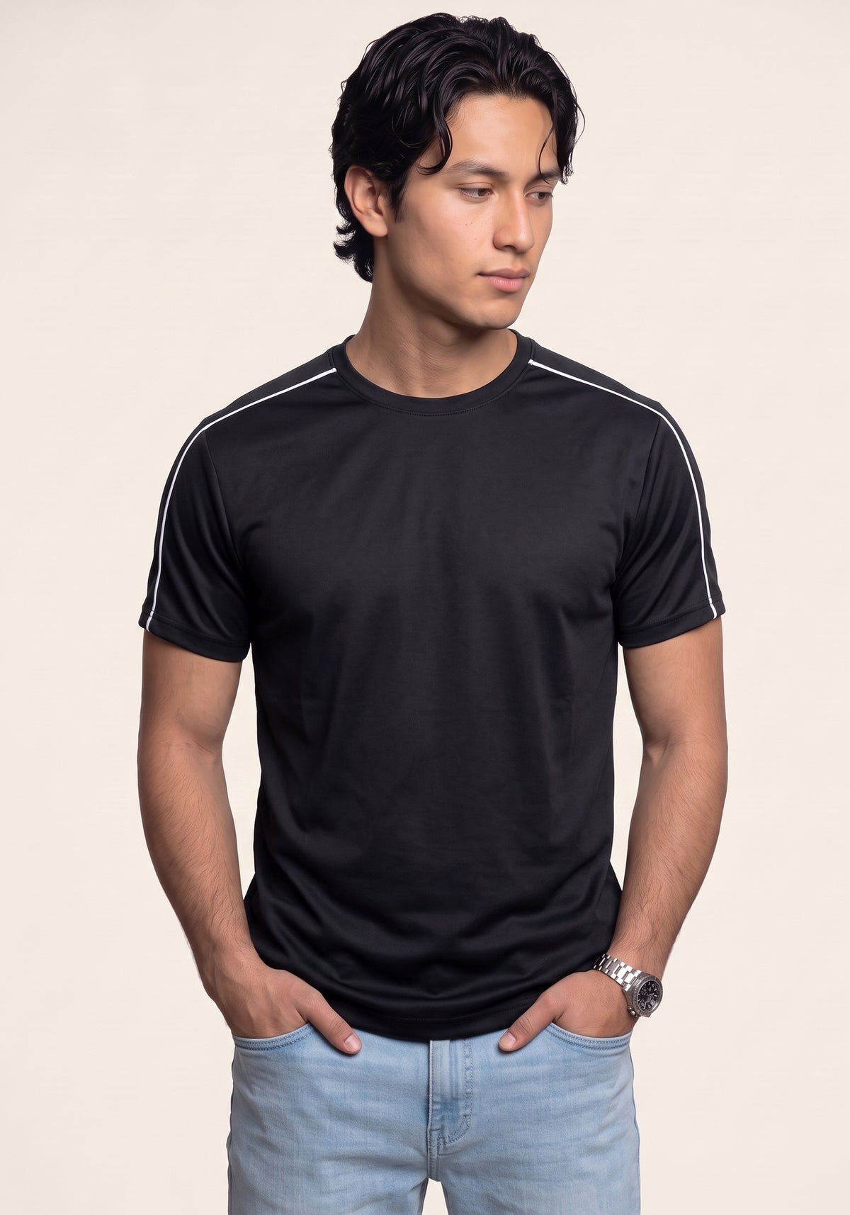 Men's Athletic Black T-Shirt