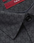 Charcoal Self Printed Shirt