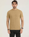 Geometric Pattern Brown T-Shirt