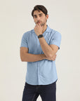 Sky Blue Cubic Shirt
