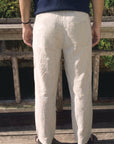 Cream Linen Trouser