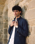 Dark Blue Bomber Jacket for Men