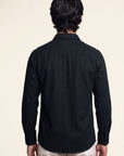 Men’s Charcoal Pleated Tuxedo Shacket