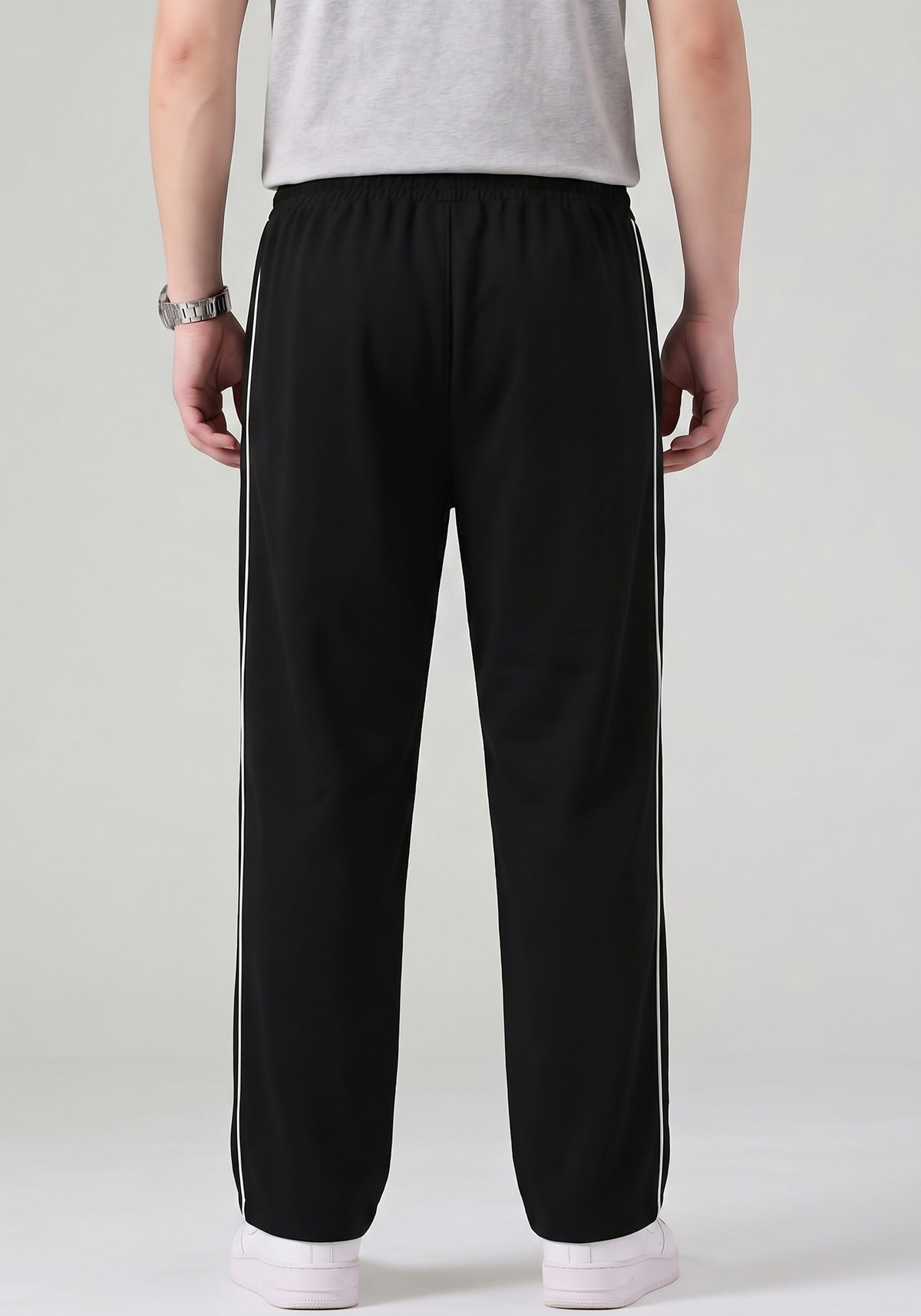 Black &amp; White Piping Trouser