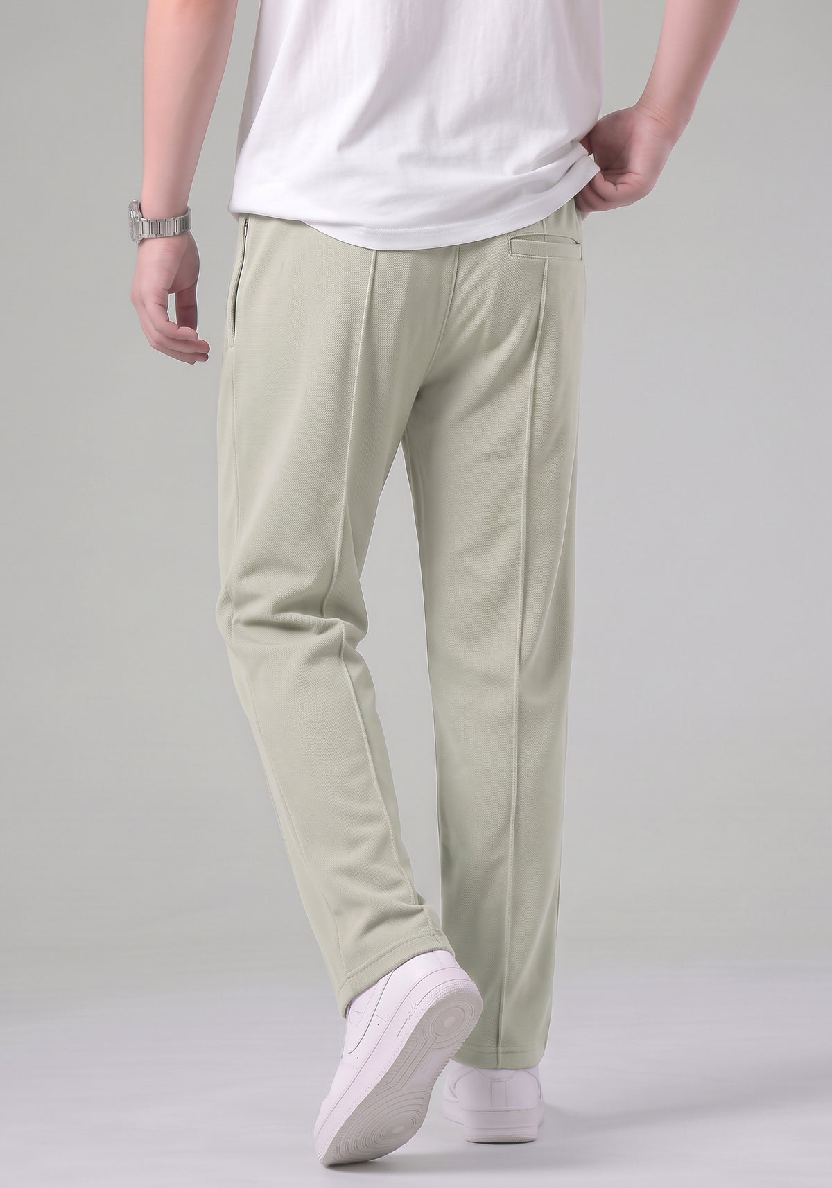 Sage Green Tailored Track Pants