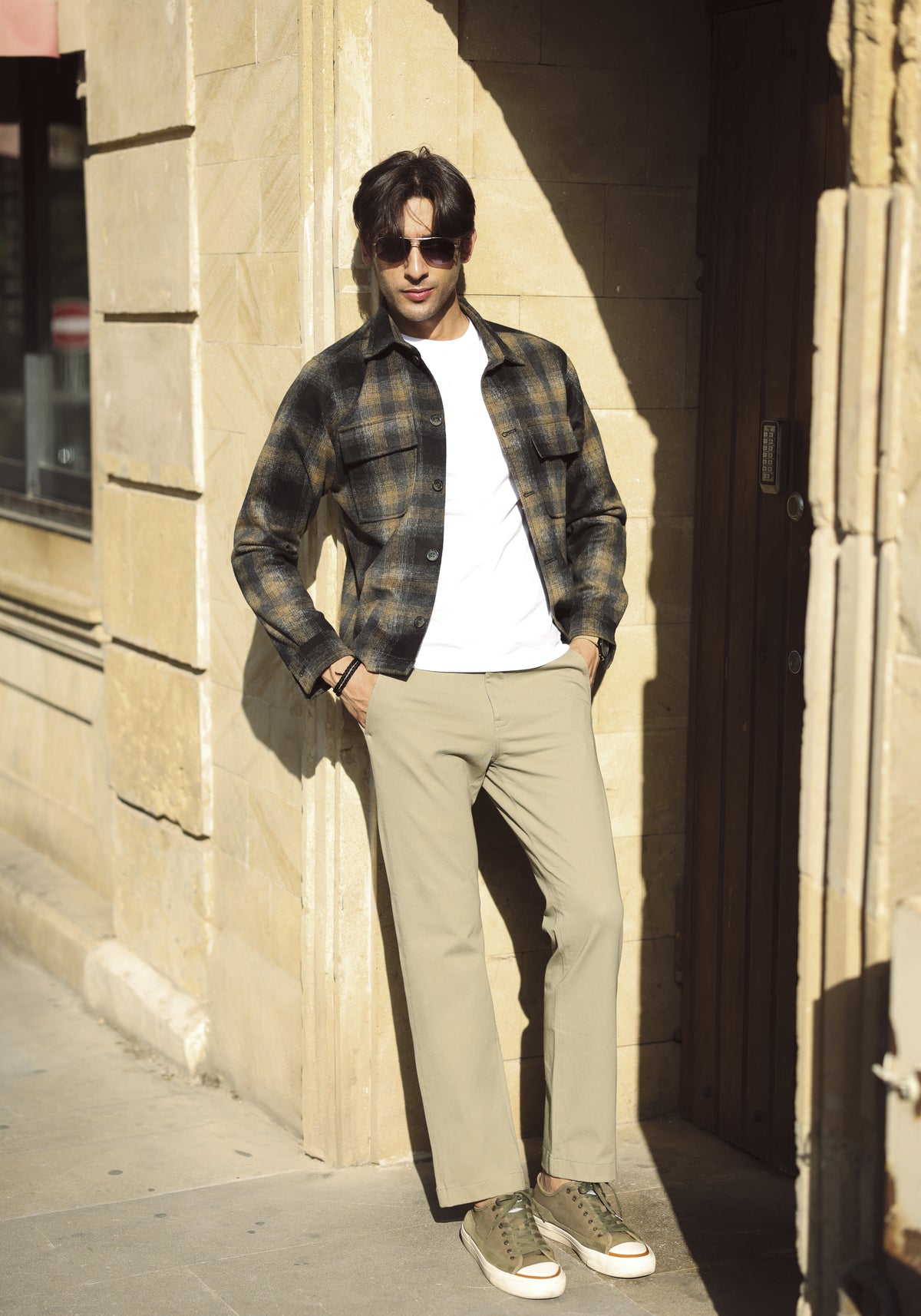 Brown Checkered Jacket