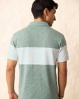 Colorblock Light Green Polo