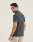 Dark gray Self polo