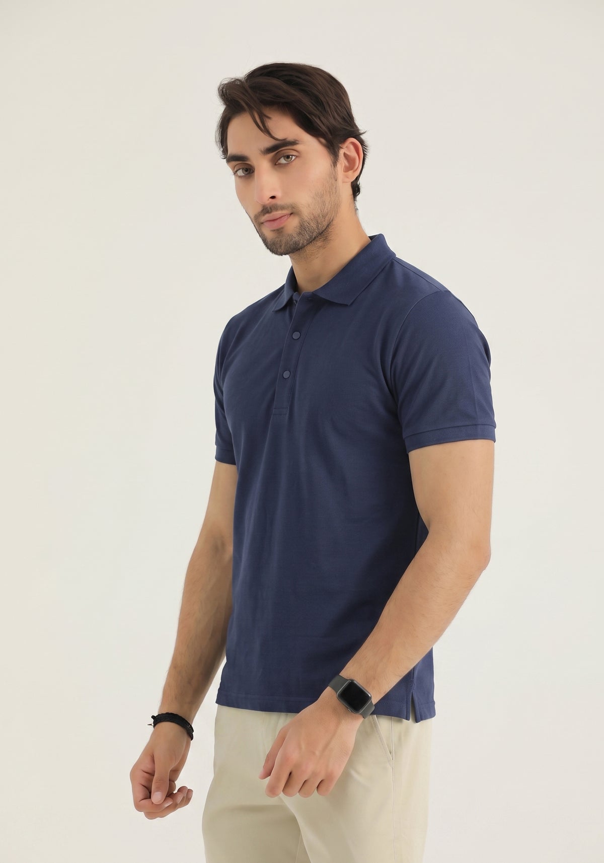 Essential Solid Navy Polo