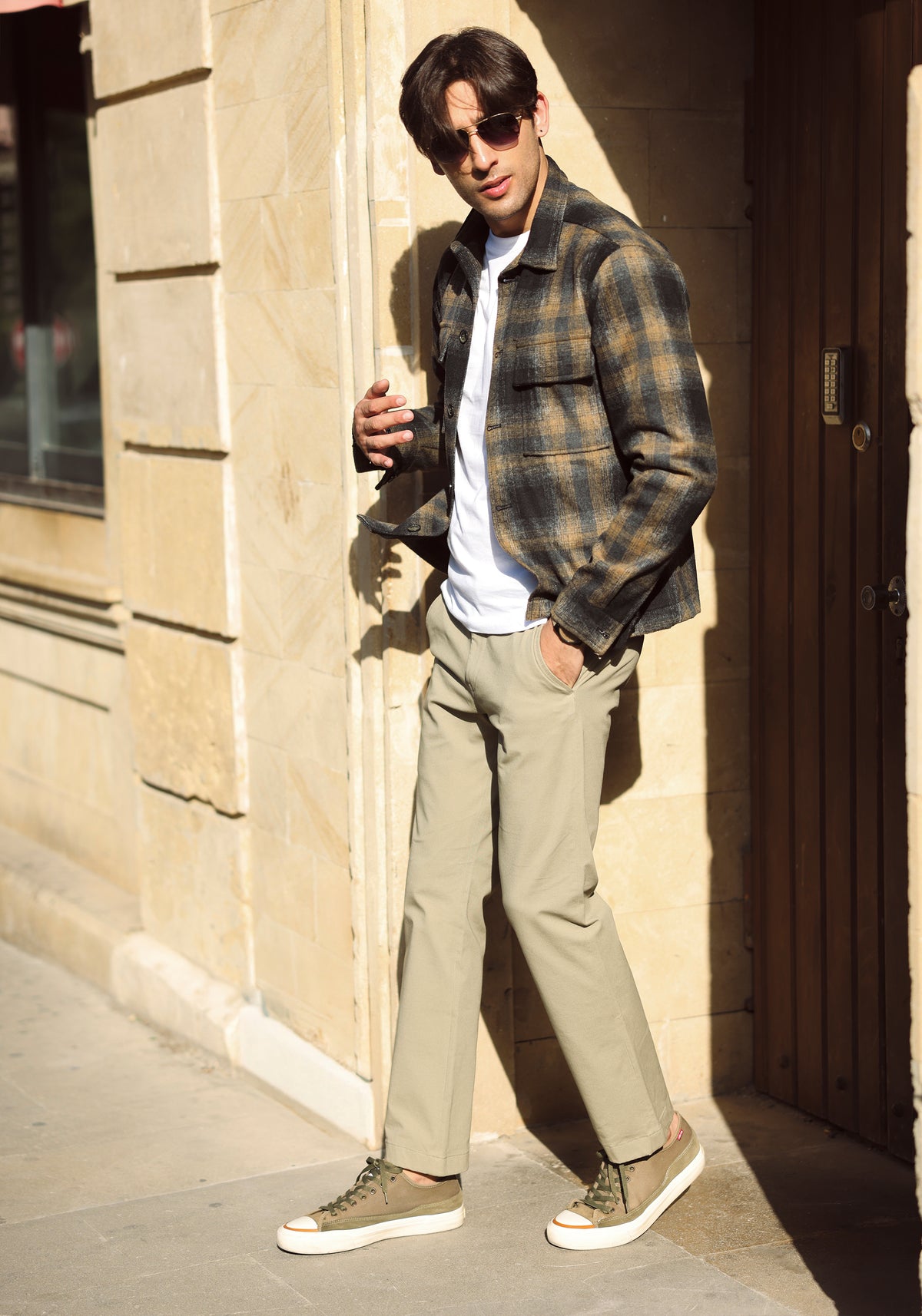Brown Checkered Jacket