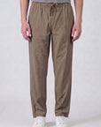 Brown Cotton Trouser