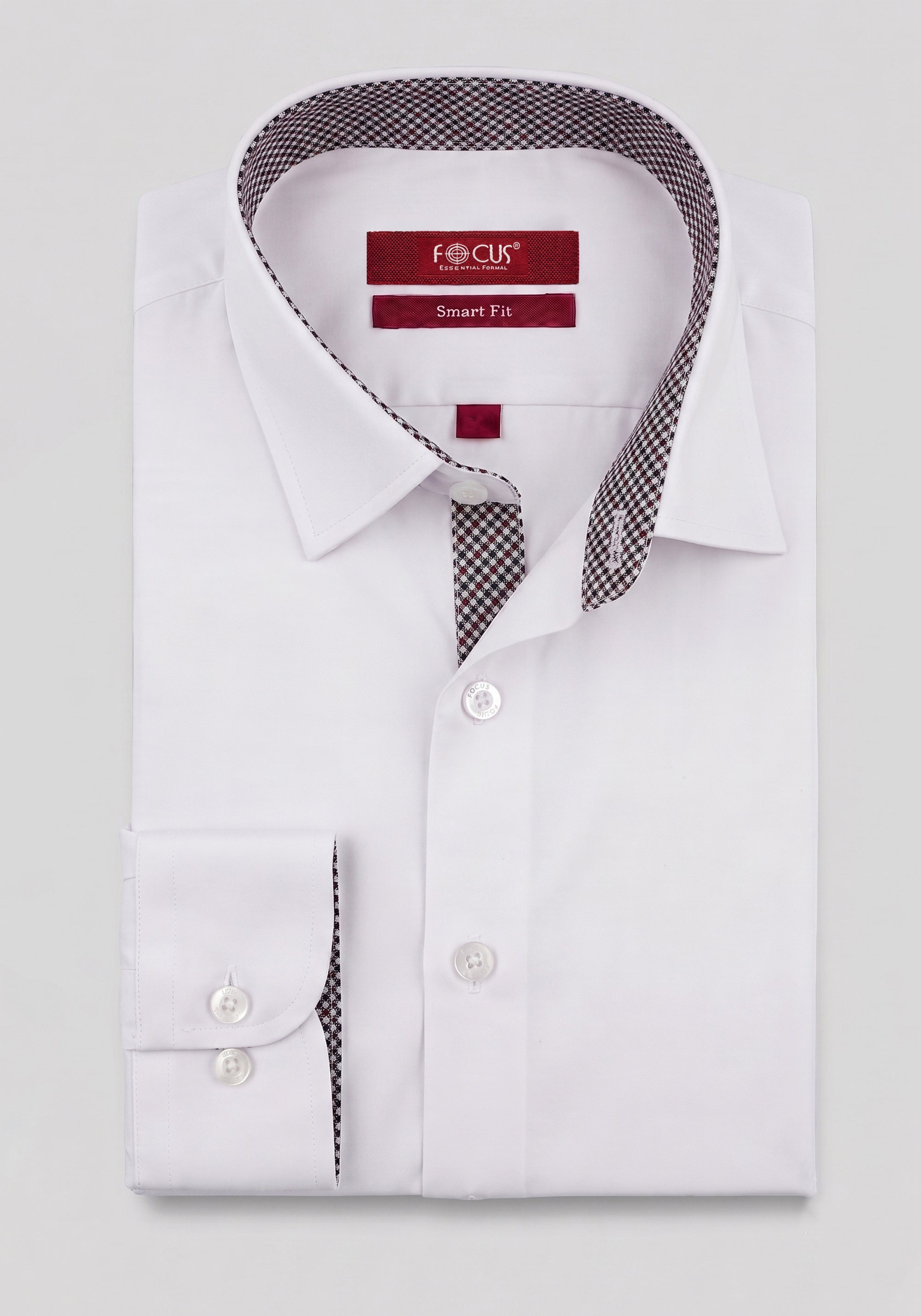 FOCUS Essential Off-White Dress Shirt