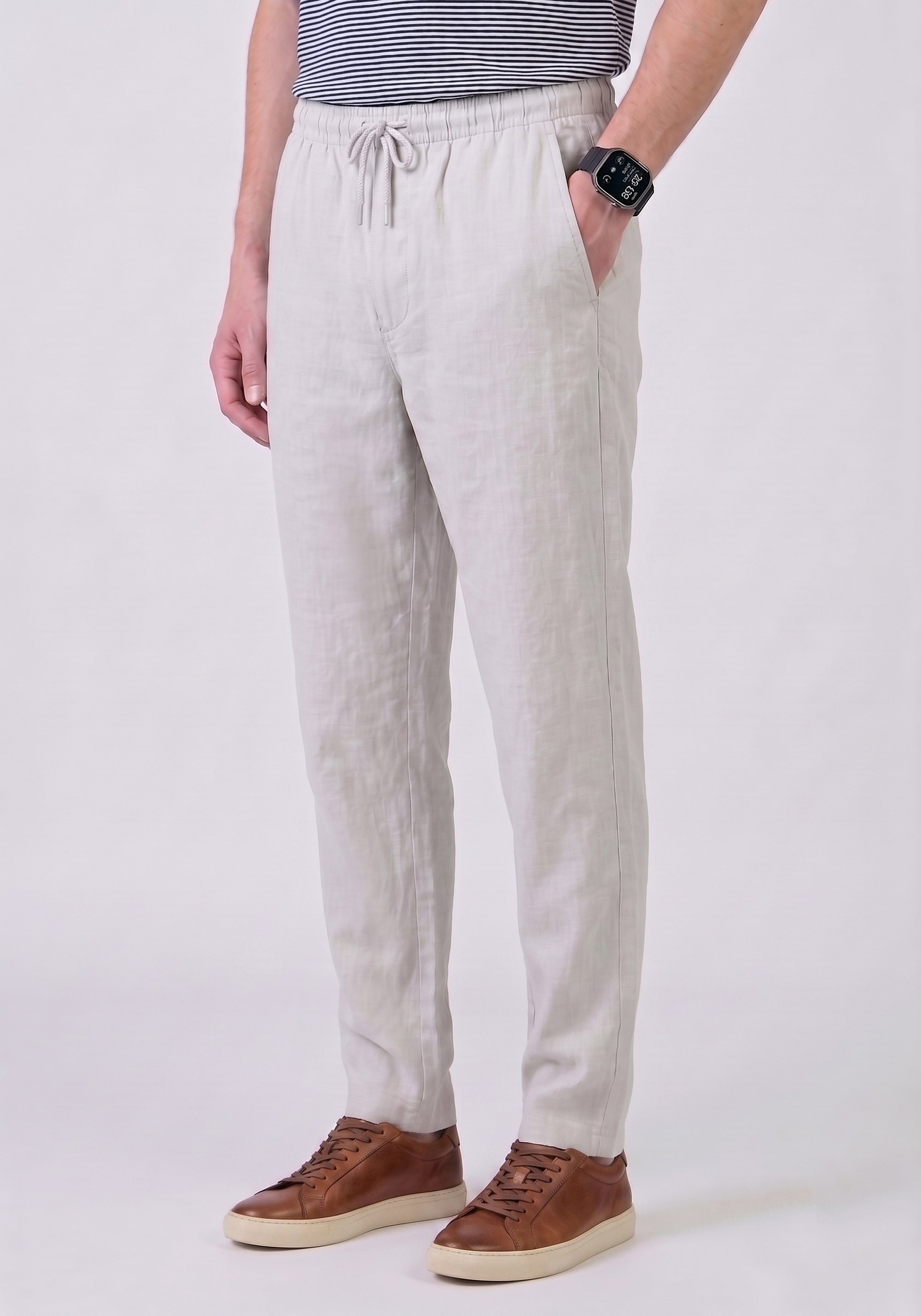 Cream Cotton Trouser