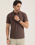 Brown Texture Polo