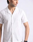 White Self Texture Shirt