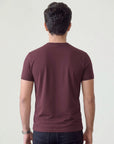 Men’s Heavyweight Maroon Crew Neck T-Shirt