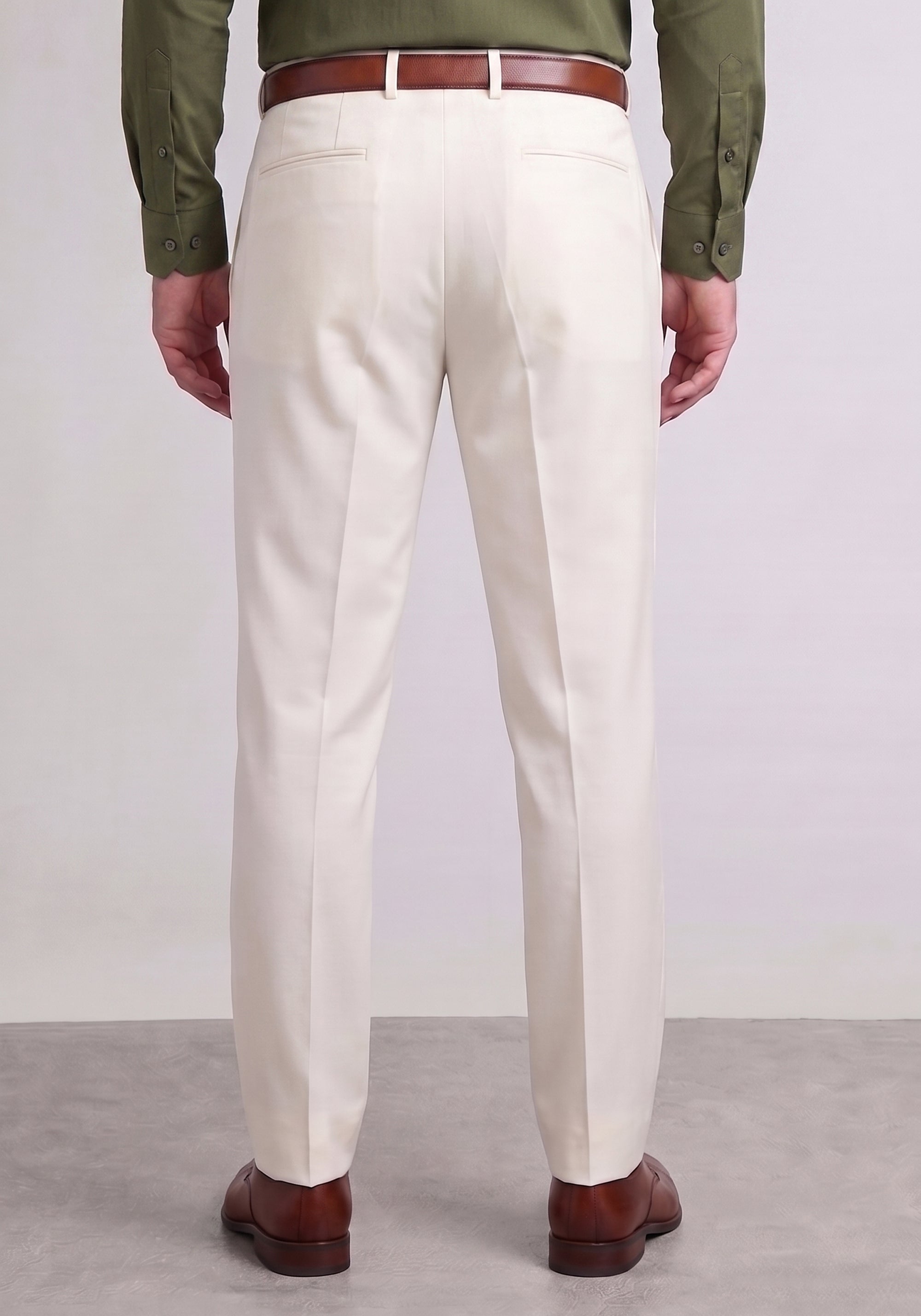 Ivory Pleated Pant