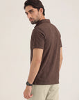 Brown Texture Polo