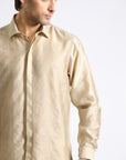 Light Brown Self Shirt