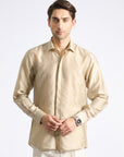 Light Brown Self Shirt