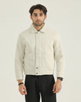 Men’s Elegant Off-White Jacket