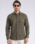 Dark green Causal Shirt