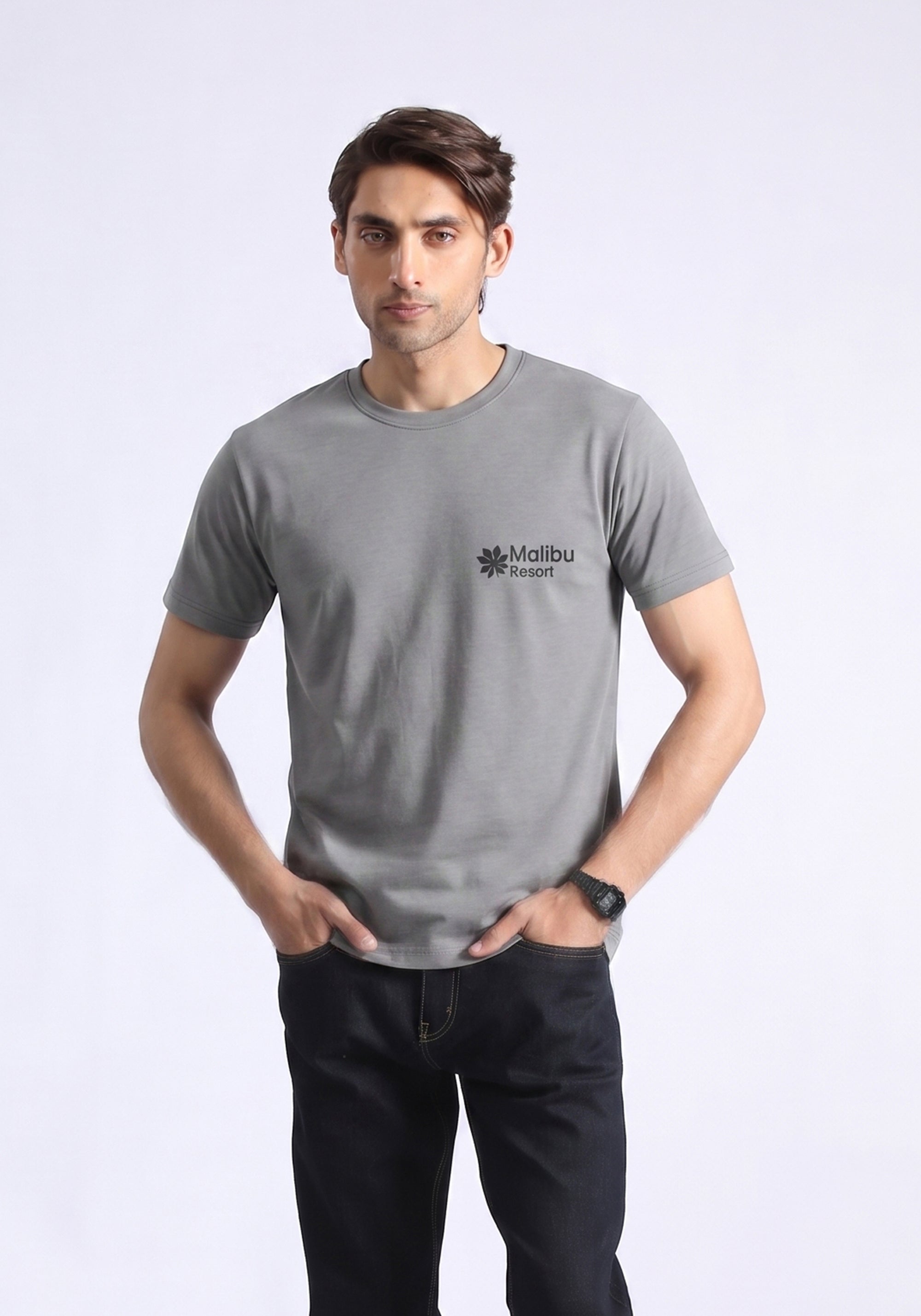 Gray Graphic T-Shirt