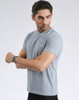 Men’s Minimalist Grey Crew T-Shirt