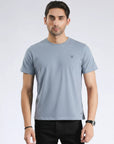 Men’s Minimalist Grey Crew T-Shirt