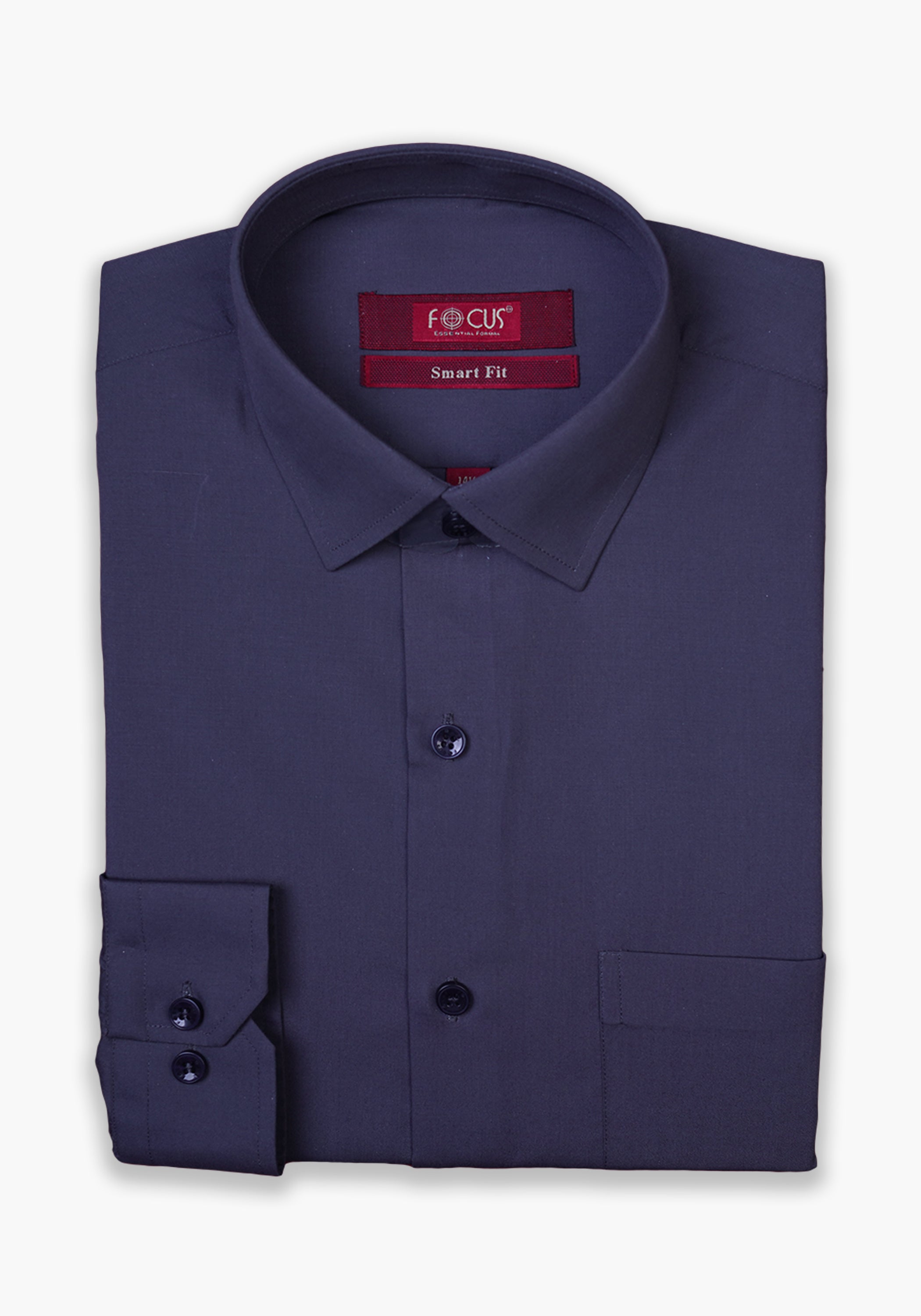 Plain Charcoal Dress Shirt Focus Clothing Pk