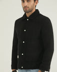 Black Men’s Premium Textured Jacket