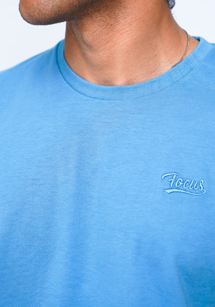 Blue Crewneck T-Shirt – Focus Clothing Pk